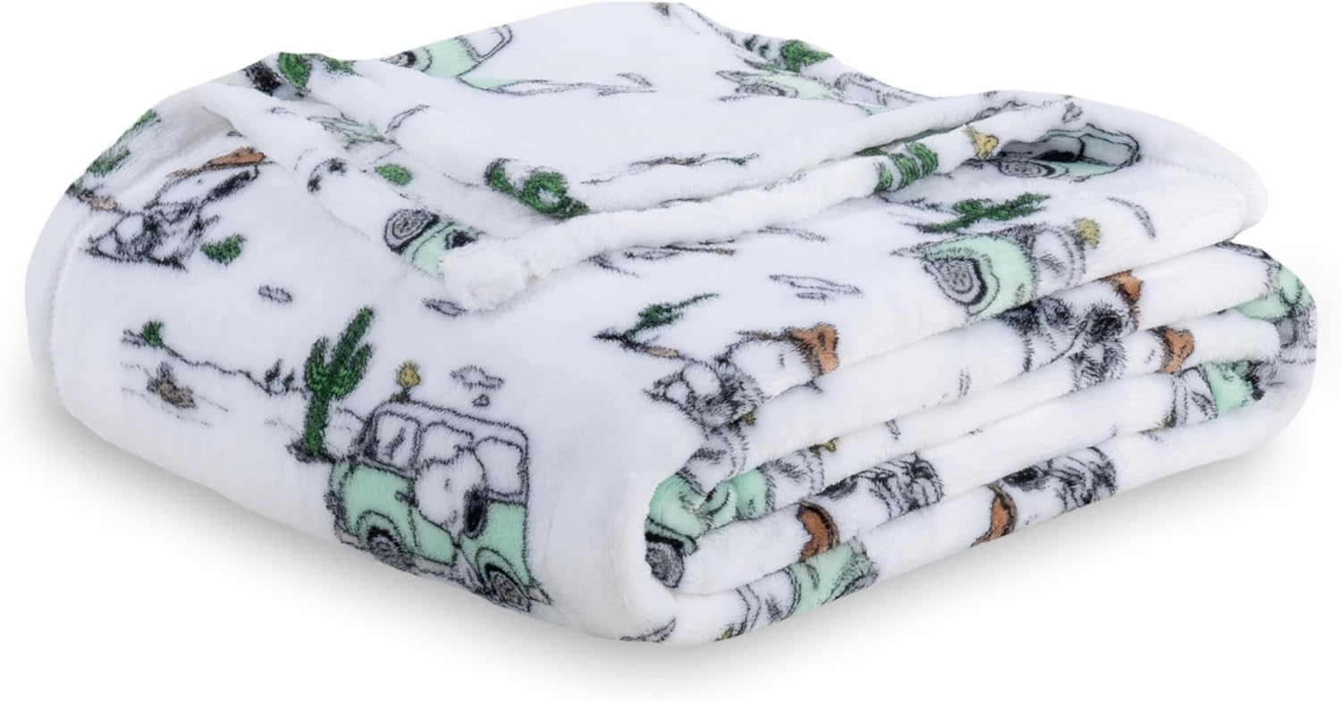 Peanuts VelvetLoft Snoopy Plush Blanket for Cozy Comfort