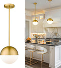 Modern Globe Pendant Light Gold - Mid Century Pendant