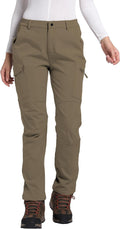 Women's Polar Fleece Lined Waterproof Hiking Pants - Warm Outdoor