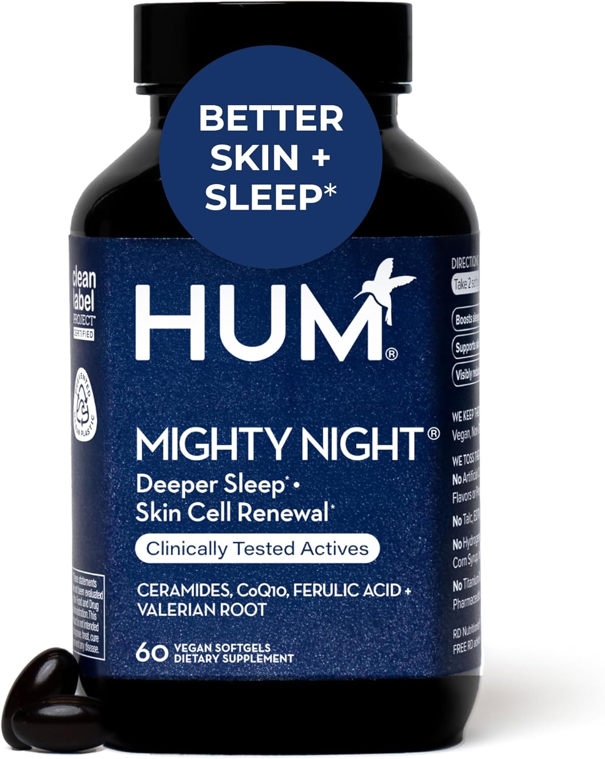 Mighty Night Sleep Supplement for Skin Care and Cell Turnover