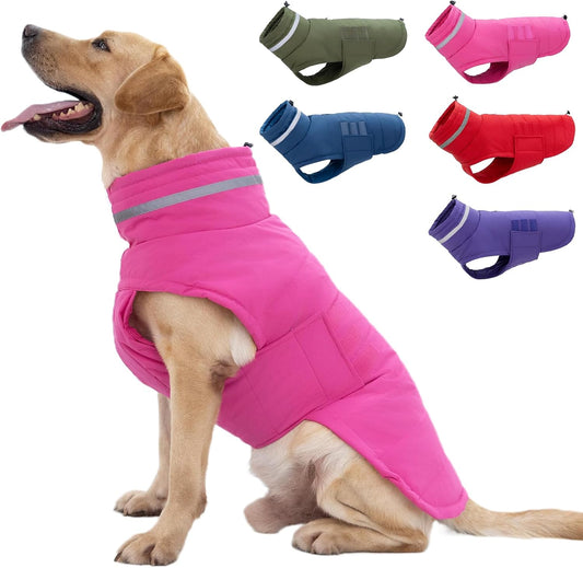 Dog Coat Waterproof Winter Jacket for Medium and Large Dogs