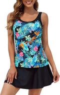 Stylish Two-Piece Tankini Swimsuit for Women with Tummy Control