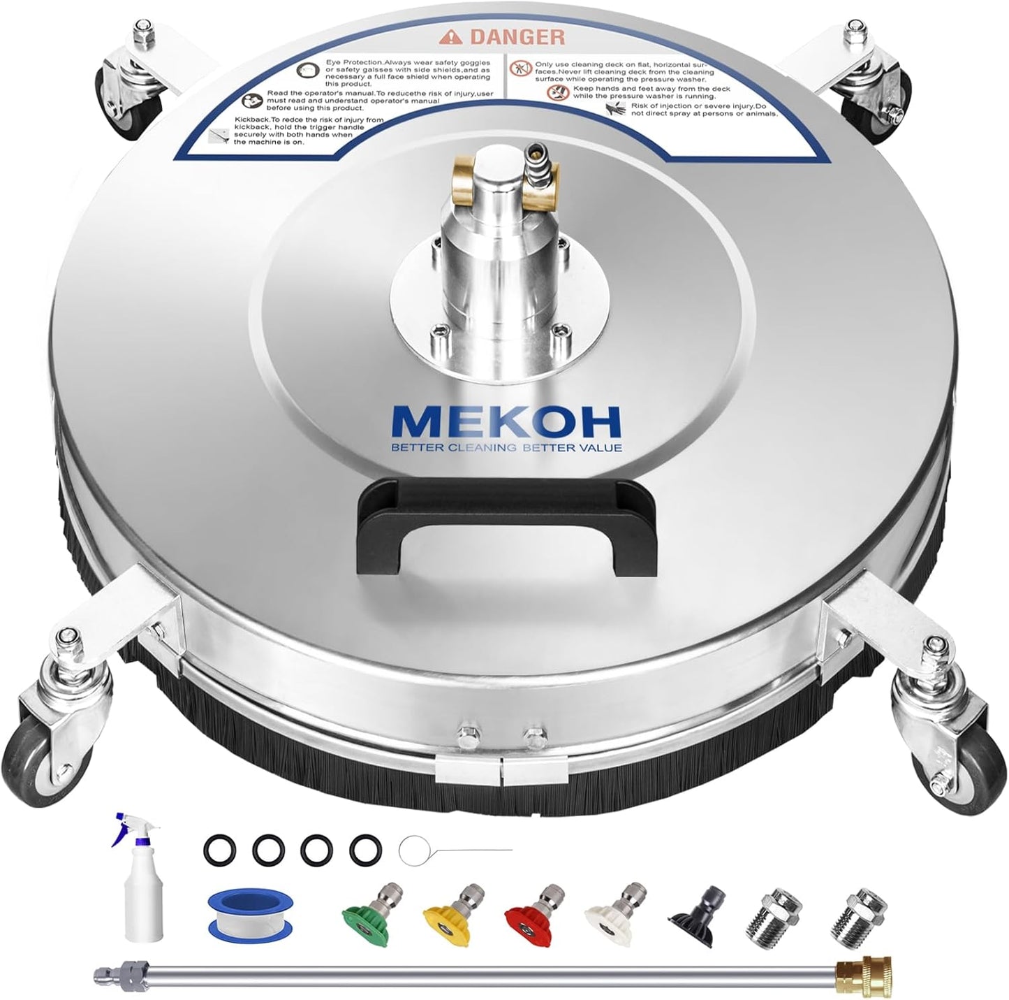 MEKOH 18 in Pressure Washer Surface Cleaner for Efficient Cleaning