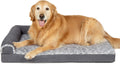 Orthopedic Dog Bed for Dogs Up to 55 lbs - Stone Gray L Chaise