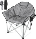 Suteck Oversized Camping Chair for Adults - Fully Padded Folding Seat