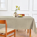 Pure Linen Vintage Khaki Tablecloth 52 x 52 Inch for Dining