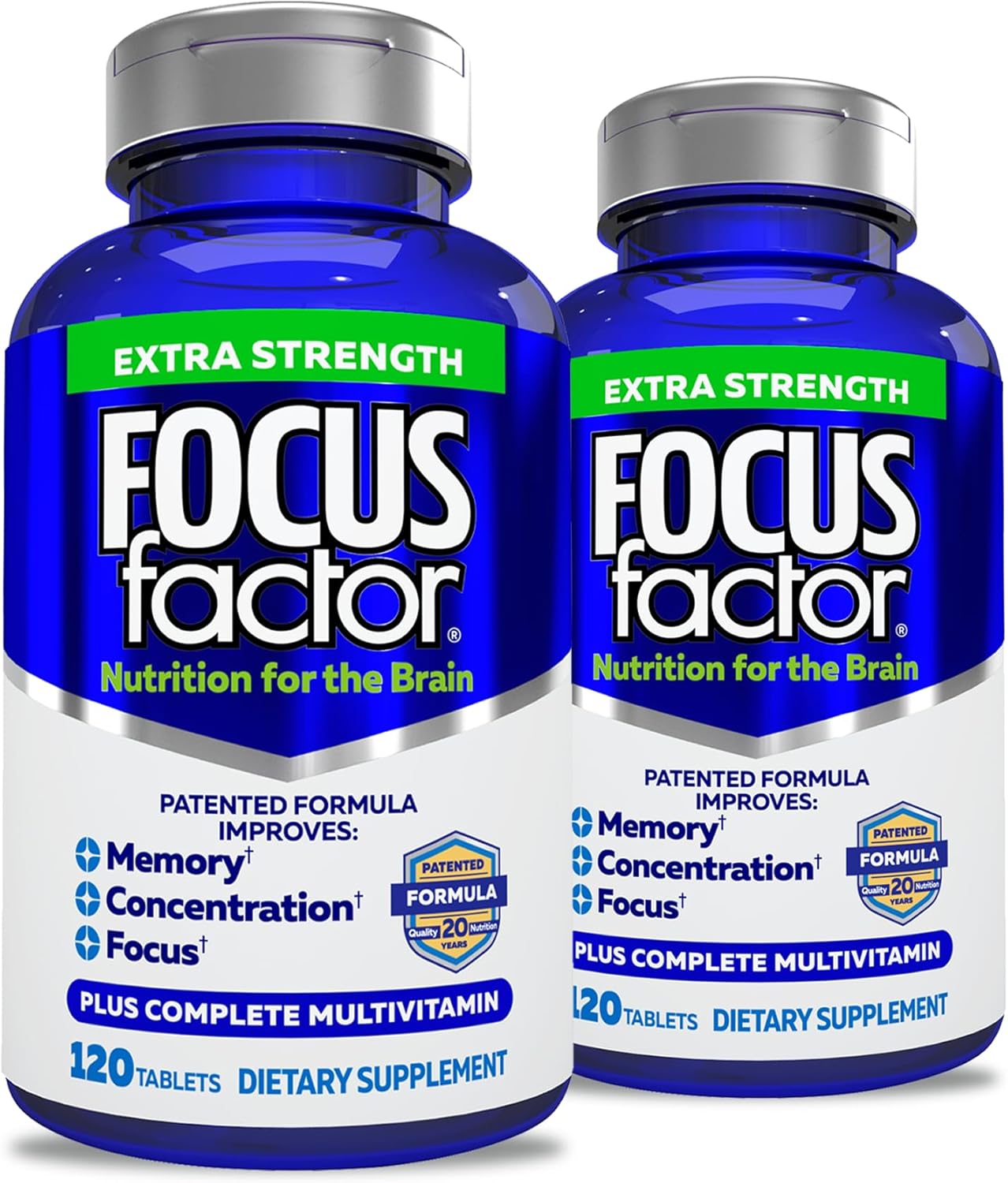 Focus Factor Extra Strength Brain Supplement for Memory & Focus