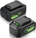 24V Battery Replacement for Greenworks 6Ah 2 Pack - Long Run Time