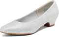 DREAM PAIRS Women's Mila Low Chunky Heel Pump Shoes - Comfortable is