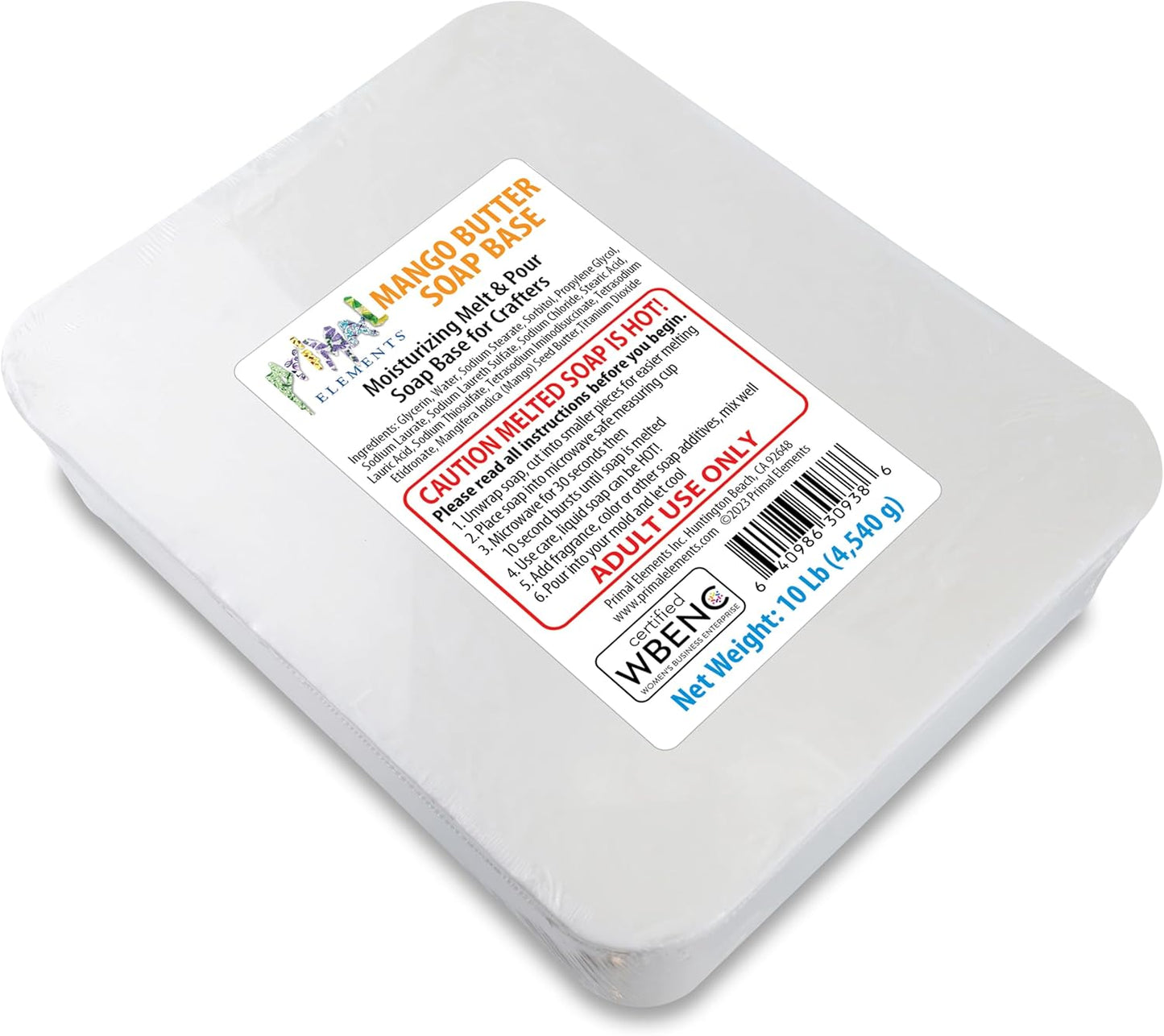 Mango Butter Soap Base - Moisturizing Melt and Pour Glycerin