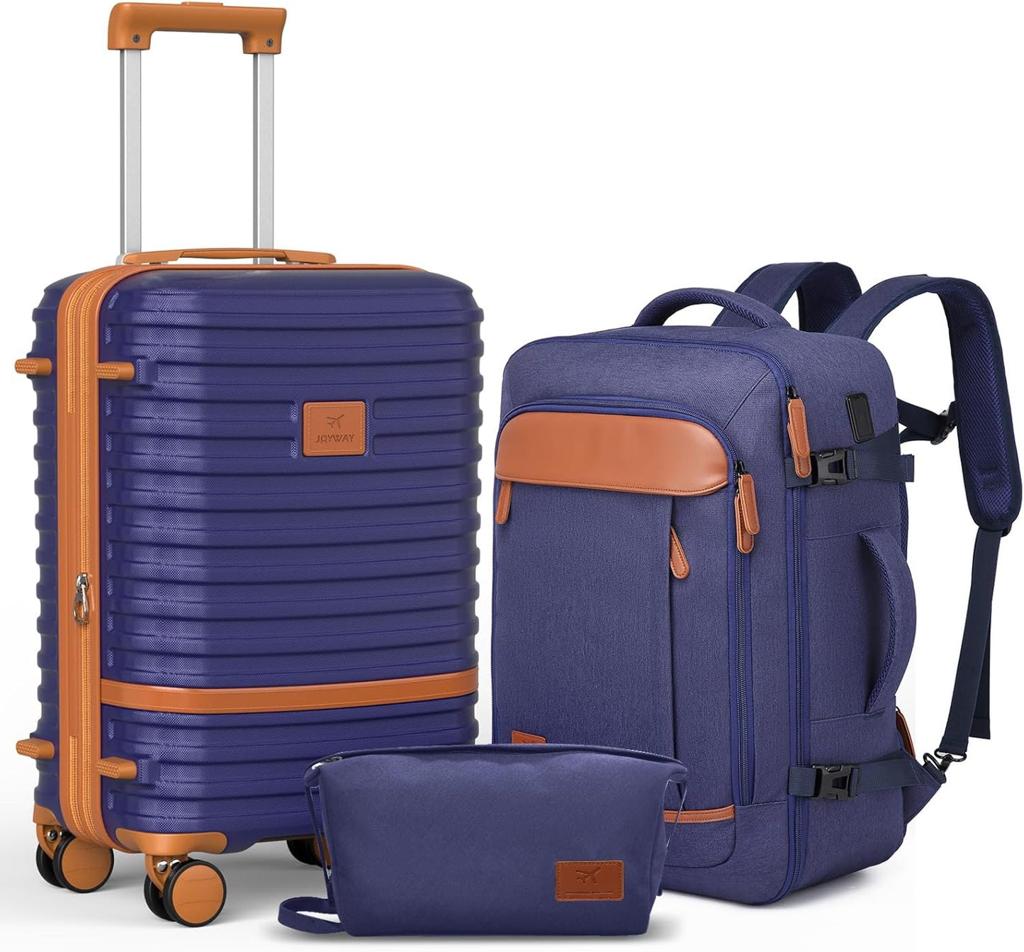 Expandable Carry on Luggage Sets with Spinner Wheels for Travel