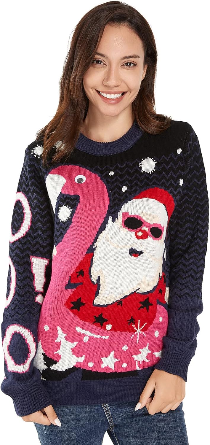 Ugly Christmas Sweater for Men and Women, Hooded Pullover