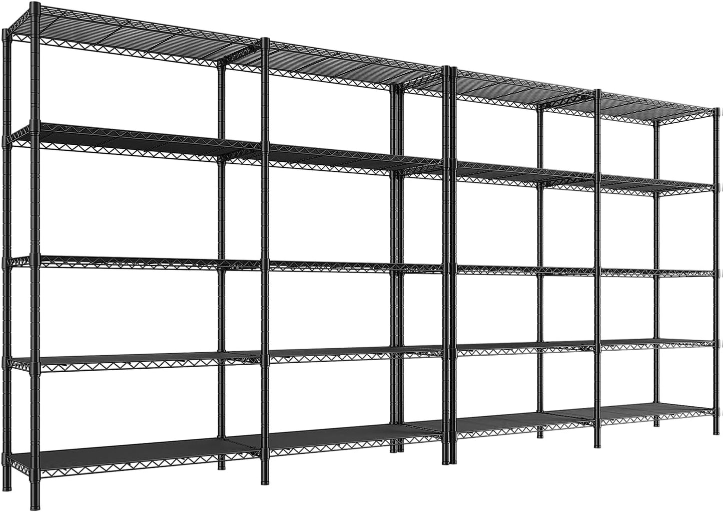 5 Tier Wire Shelving Unit with 1430LBS Capacity for Storage