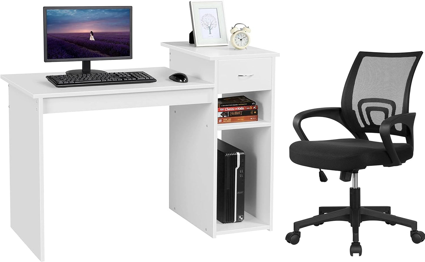 Yaheetech Desk & Chair Set: Height Adjustable & Ergonomic