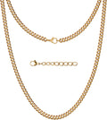 Silvadore Gold/Silver Cuban Link Chain for Men - Durable Luxury