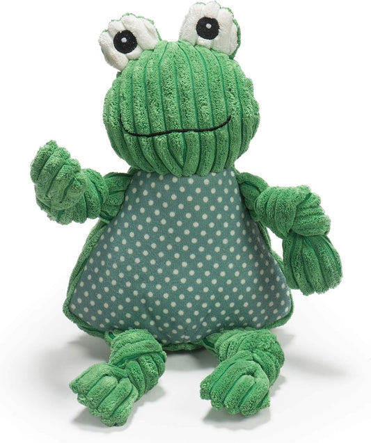 Durable Dog Squeaky Toy - HuggleHounds Fergie Frog