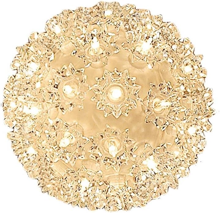Starlight Sphere 6in 50 Light Ornament Ball for Festive Decor