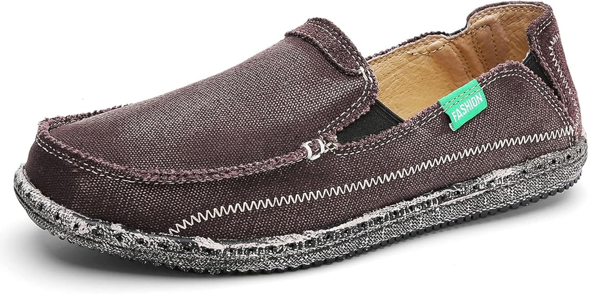 JAMONWU Mens Slip on Shoes for Casual and Vintage Style