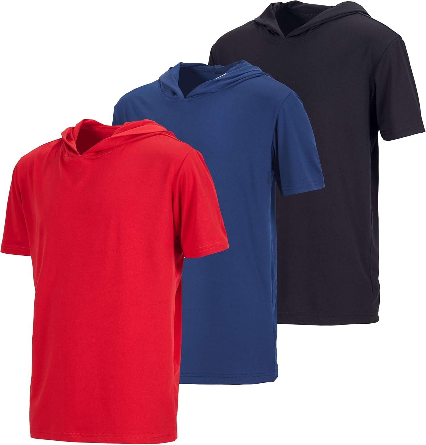 Boys Dry-Fit Hoodie 3 Pack - Active Teen Shirts
