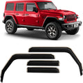 Voron Glass In-Channel Rain Guards for Jeep Wrangler JL & Gladiator
