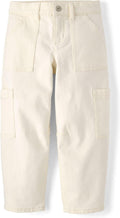 Girls Barrel Leg Jeans - Comfortable Baggy Tapered Fit