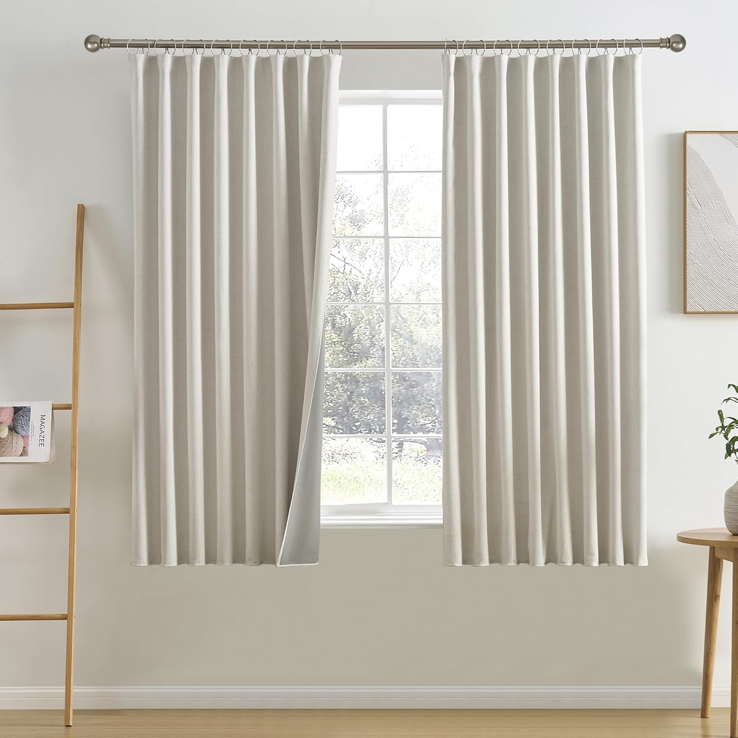 RAIN CITY Natural Birch Blackout Curtains for Stylish Homes