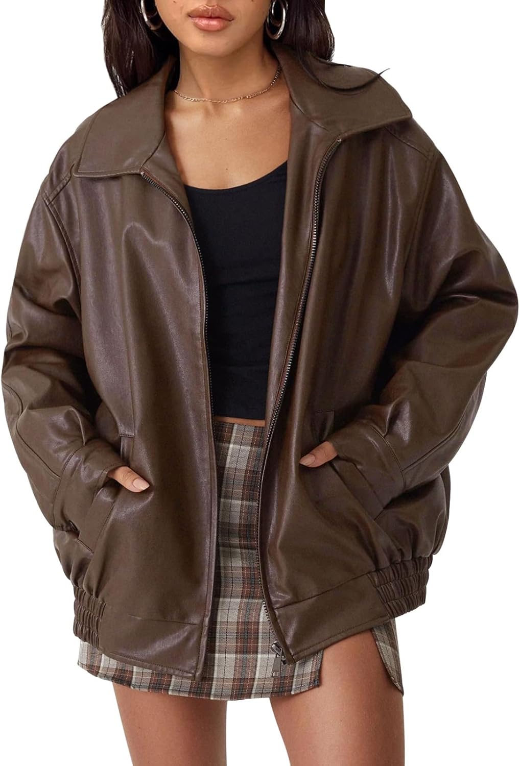 Oversized Leather Jackets for Women - Stylish Fall Fashion
