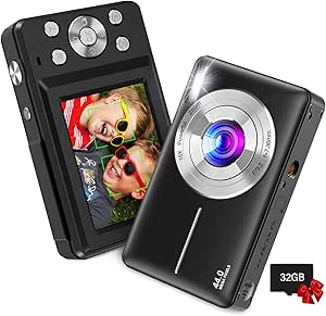 Digital Camera for Kids with 32GB Card and 16X Zoom Feature