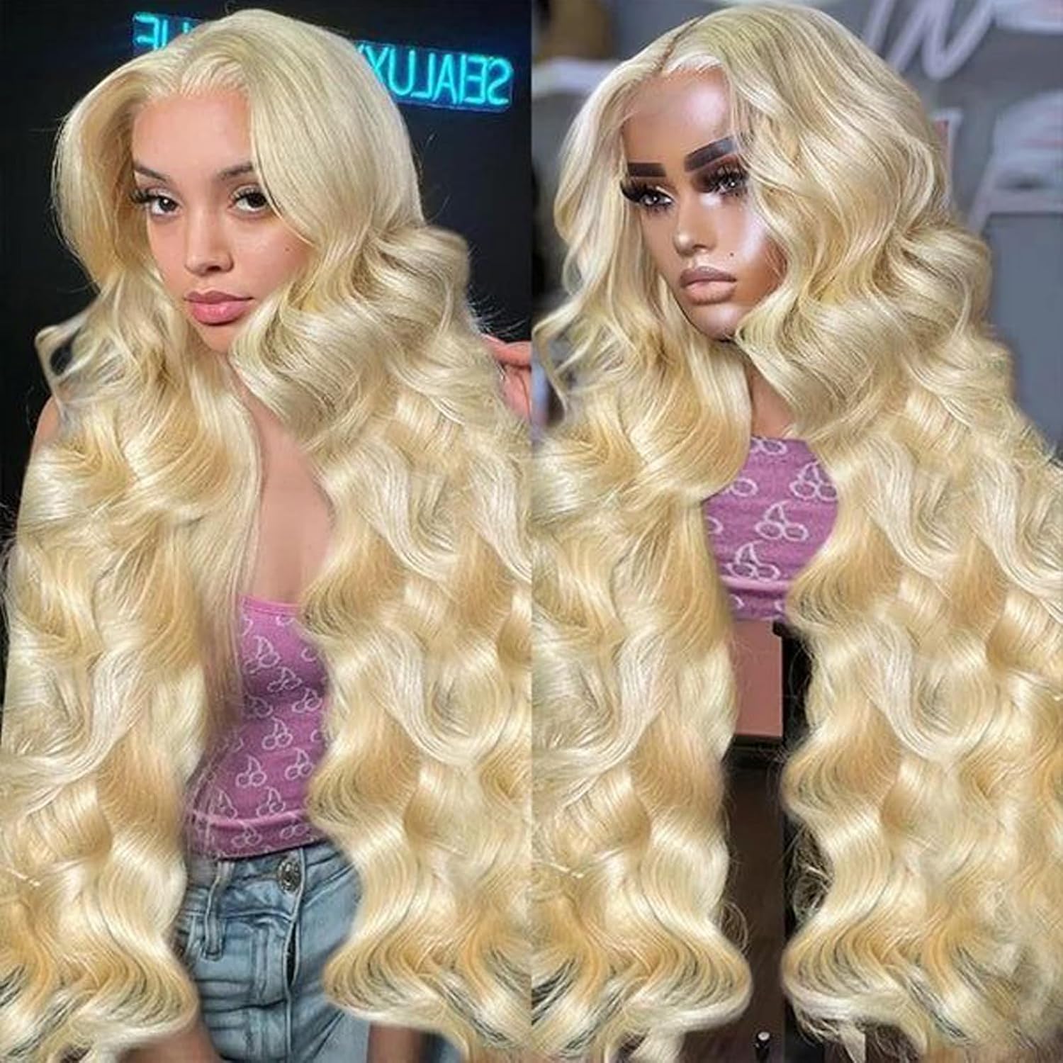 38 Inch 613 Lace Front Wig Human Hair for Stunning Styles