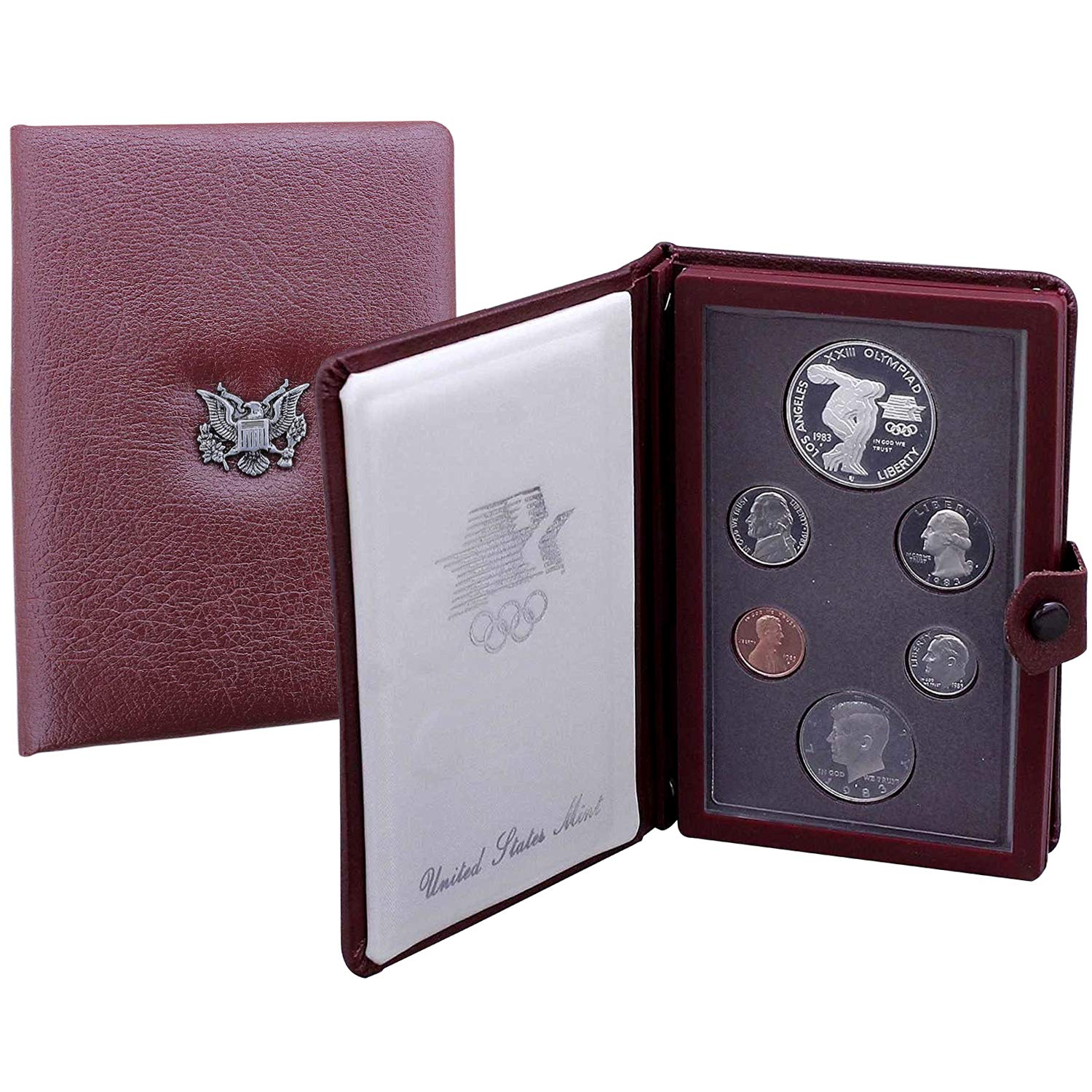 USA 1983 Mint Prestige Proof Set with 6 Coins in Case