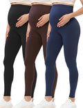 Maternity Leggings for Women Over the Belly - Soft High Waist Support