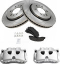 TRQ Front Brake Pad & Rotor Kit Compatible with 2010-2017 Ford Models