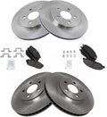 TRQ Front and Rear Brake Pad & Rotor Kit Compatible with 2005-2014