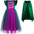 Halloween Witch Costume Set for Girls in Velvet and Tulle Design