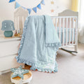 Wowelife Baby Crib Bedding Set for Girls, 3 Piece Boho Set