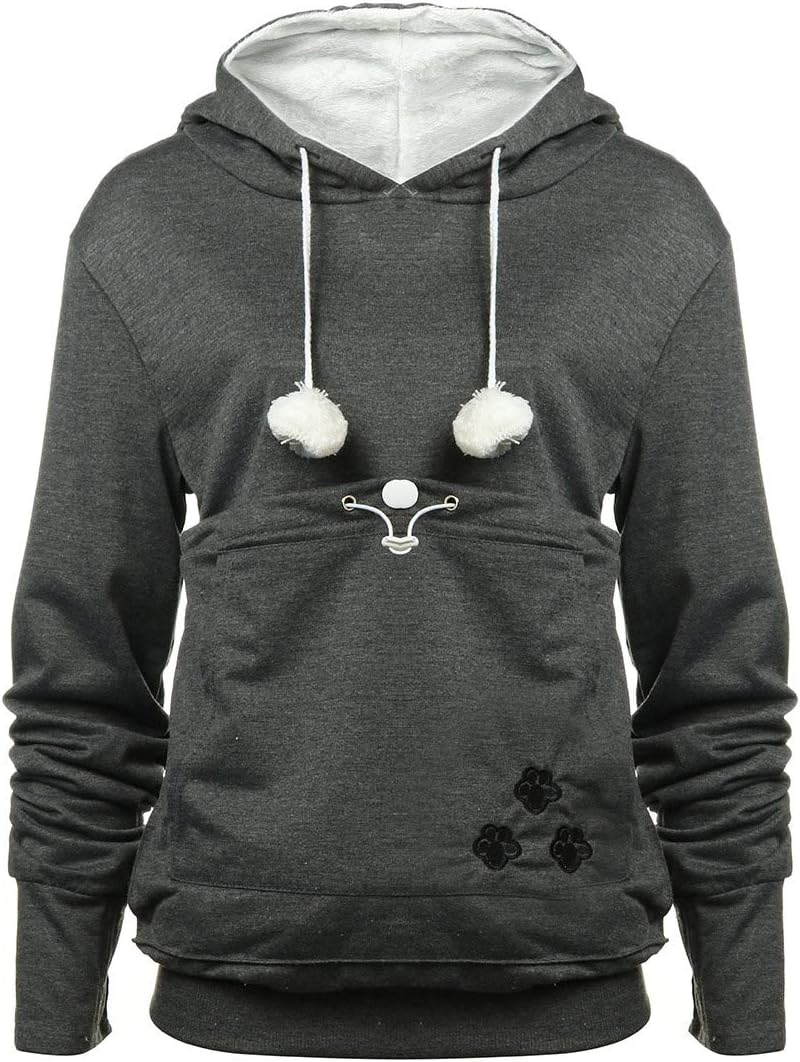 Hands-Free Pet Comfort in Stylish Grey