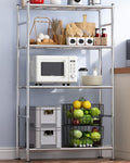 Storage Shelves 4 Tier Shelf Organizer - Heavy Duty 33 in Wide