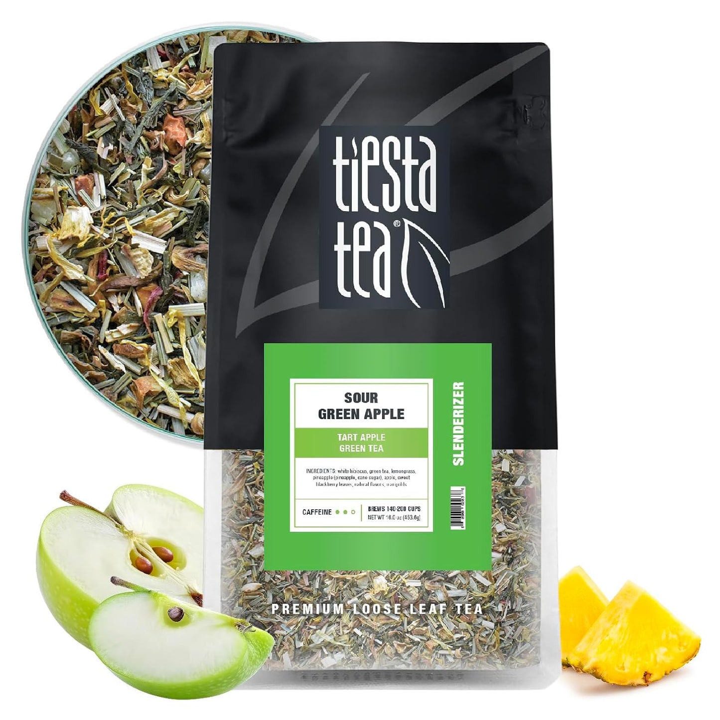 Sour Green Apple Loose Leaf Tea - Tart Apple Green Tea Blend