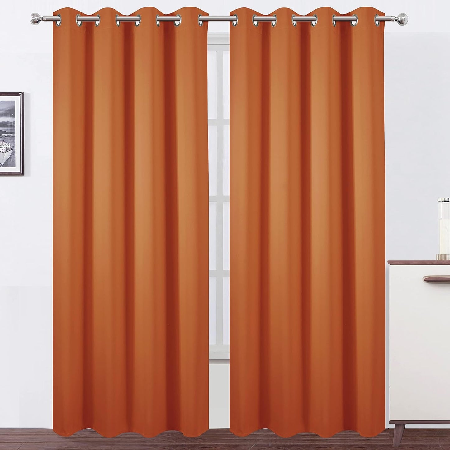 LEMO Blackout Curtains Set of 2 Panels for Room Darkening
