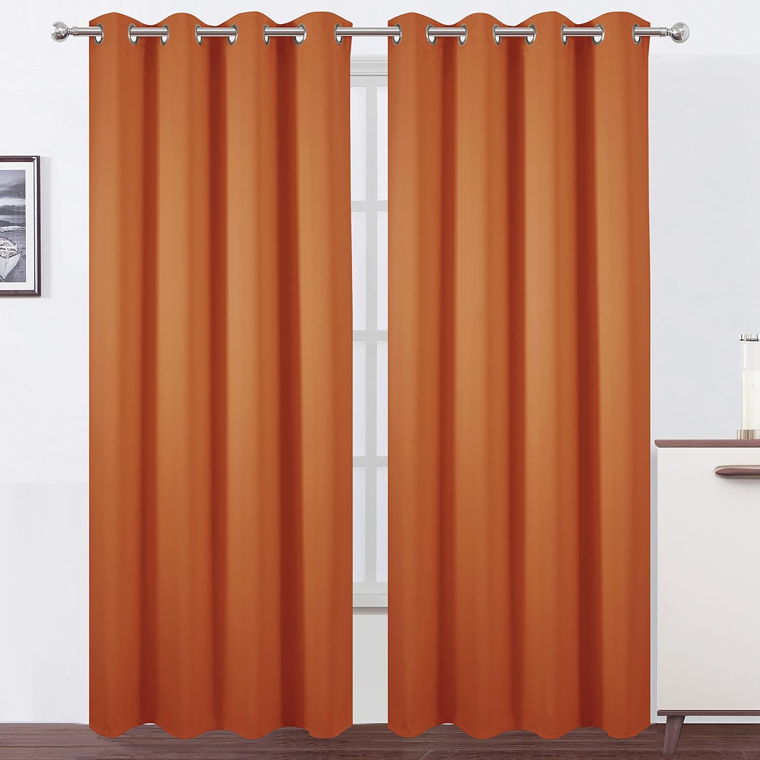 LEMO Blackout Curtains Set of 2 Panels for Room Darkening