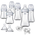 Duo Deluxe Hybrid Baby Bottle Starter Gift Set - Glass Inside, Plastic