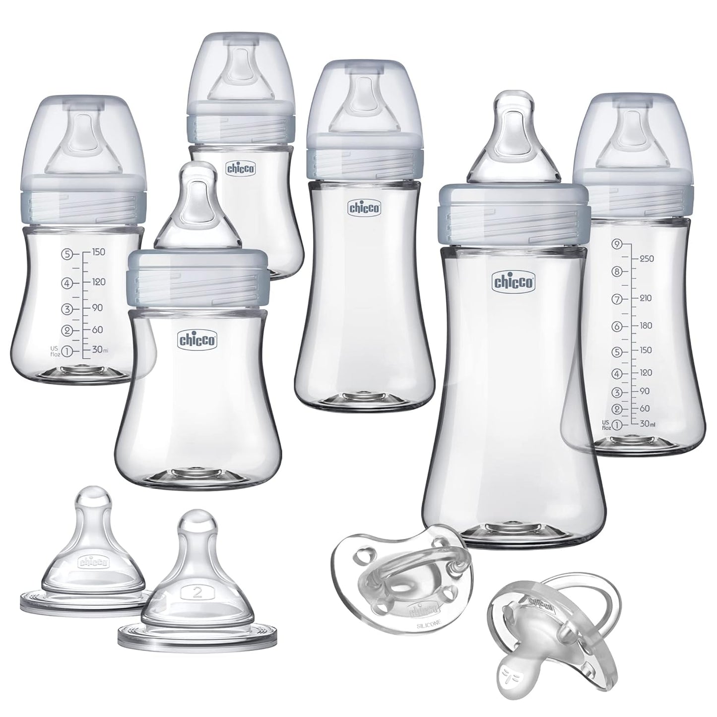 Chicco Duo Deluxe Hybrid Baby Bottle Gift Set for Parents