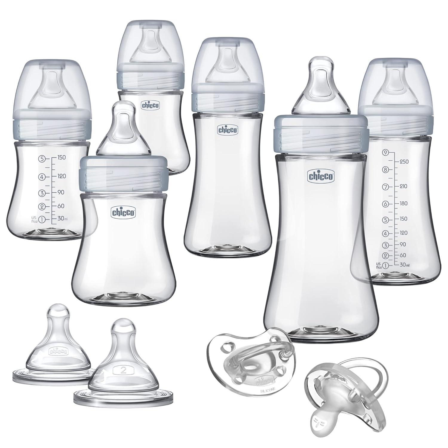 Chicco Duo Deluxe Hybrid Baby Bottle Gift Set for Parents