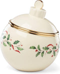 Lenox Holiday Ornament Cookie Jar - Festive Porcelain Cookie Storage