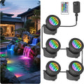 T-SUN LED Pond Light 5 Head Lamps - Color Changing Submersible Lights