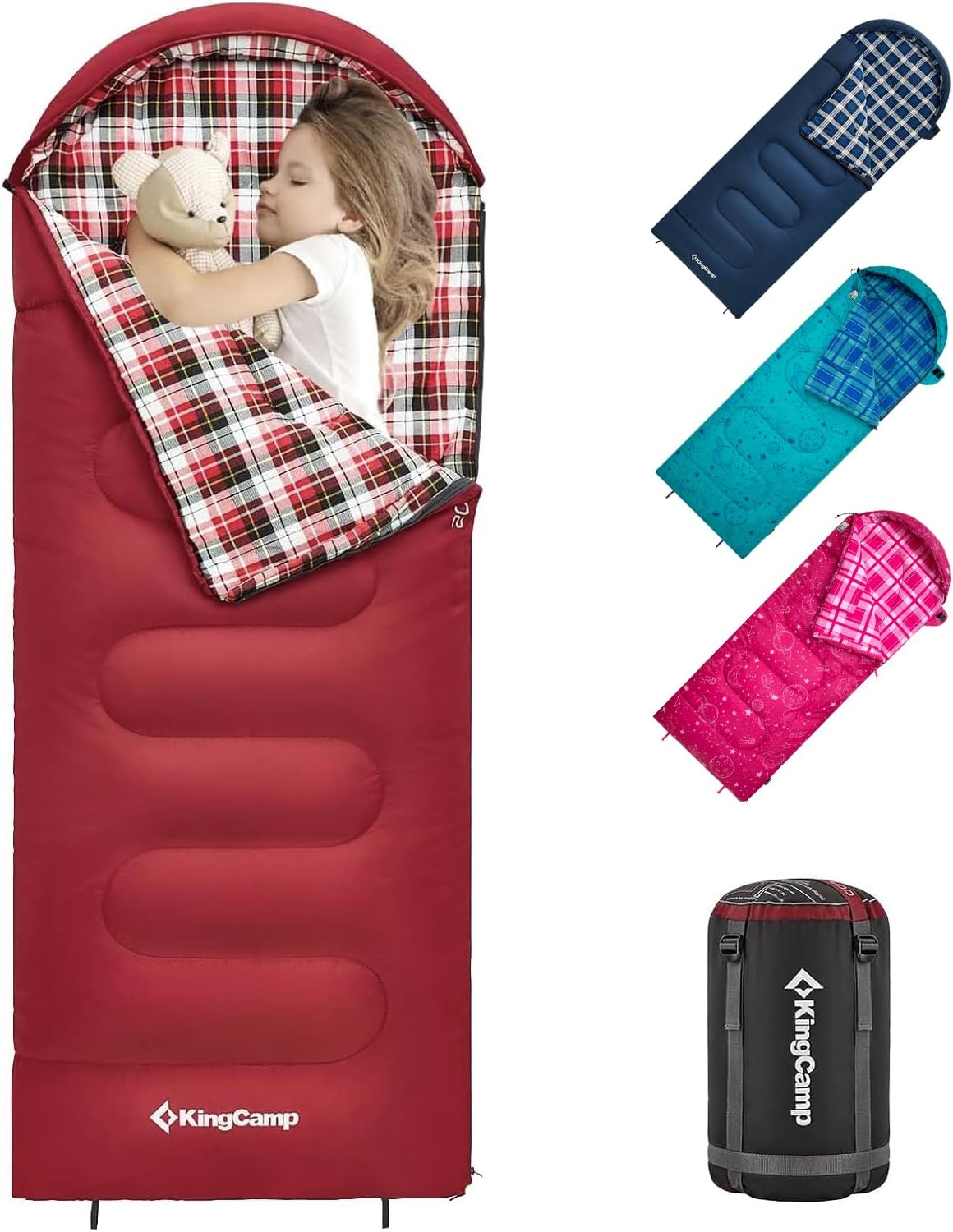 KingCamp 45 F Kids Sleeping Bag for Cold Weather Adventures