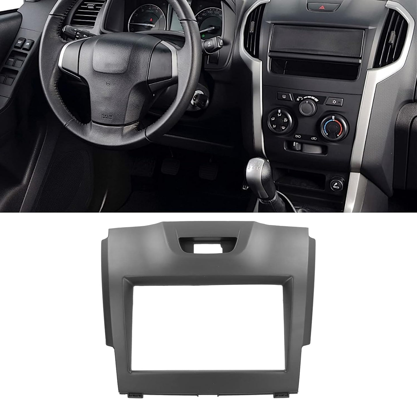 Qiilu Stereo Fascia Dash Frame Trim for Trailblazer S10 2012-2016