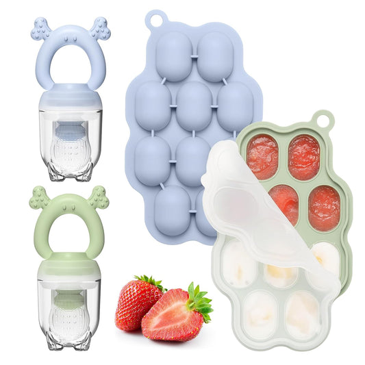KingKam Baby Food Combo Set: Freeze, Feed & Teethe