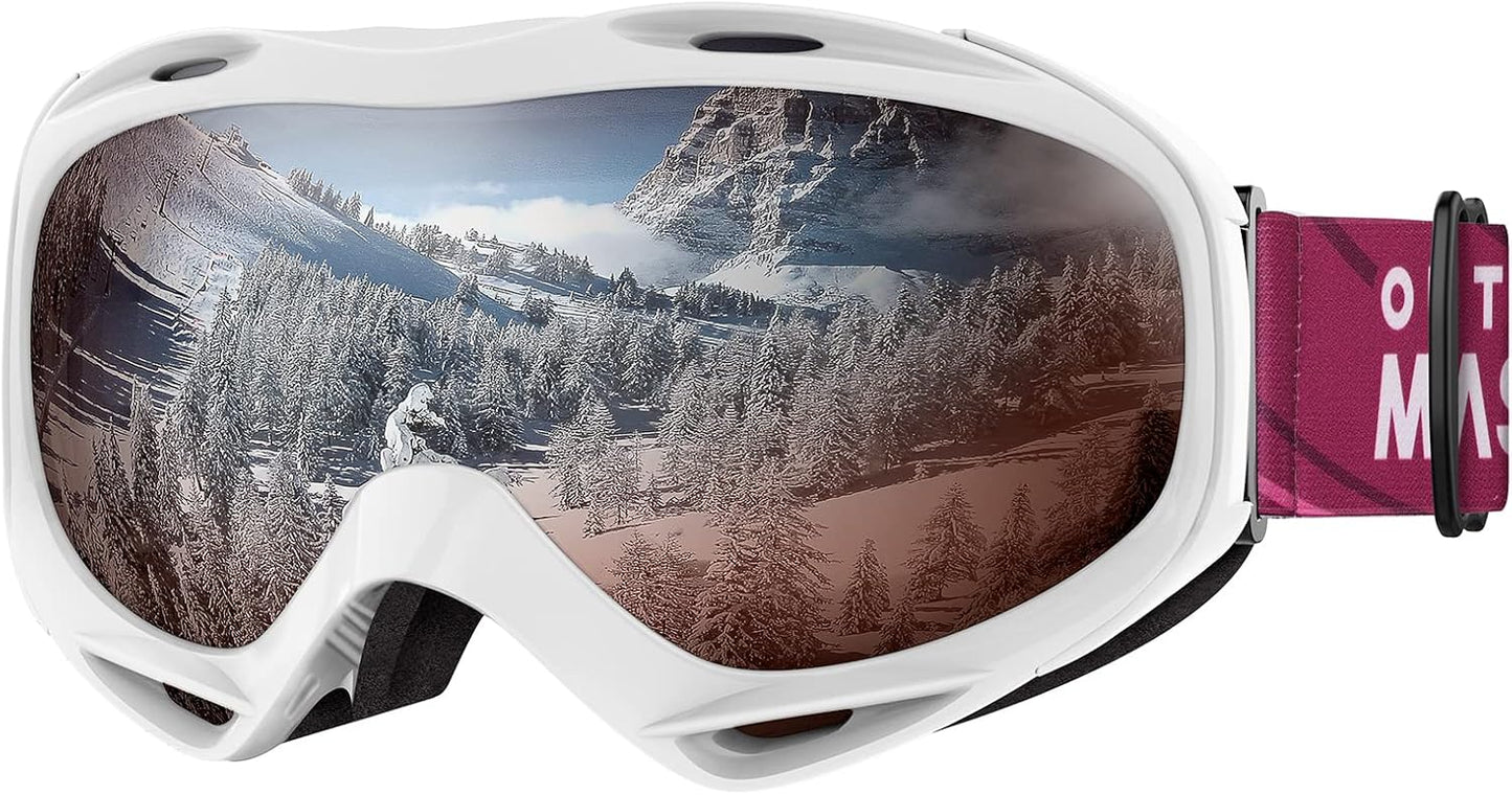 OutdoorMaster OTG Ski Goggles for Men, Women & Youth - UV Protection
