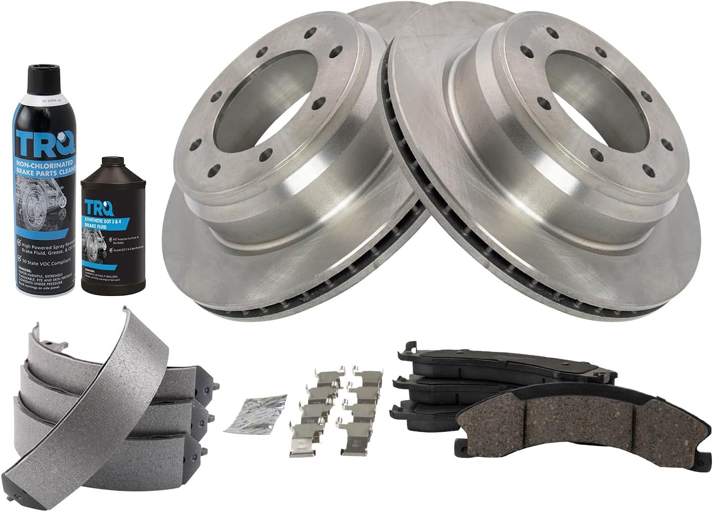 TRQ Rear Brake Pad & Rotor Kit for 2012-2019 Nissan NV Series